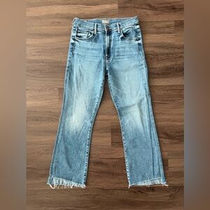 MOTHER insider crop step fray, Women, size 28, jucin = wash/color